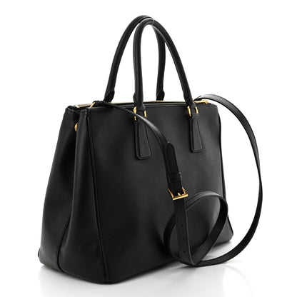 Prada Saffiano Medium Galleria Double Zip Tote Black 3 of 10