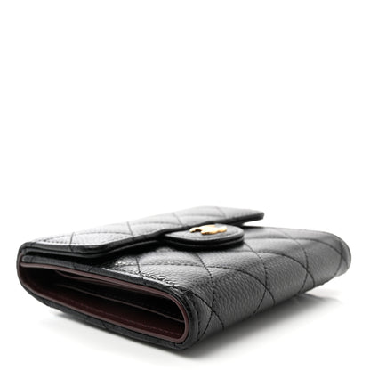 Chanel Caviar Quilted Compact Flap Wallet Black 4 of 8