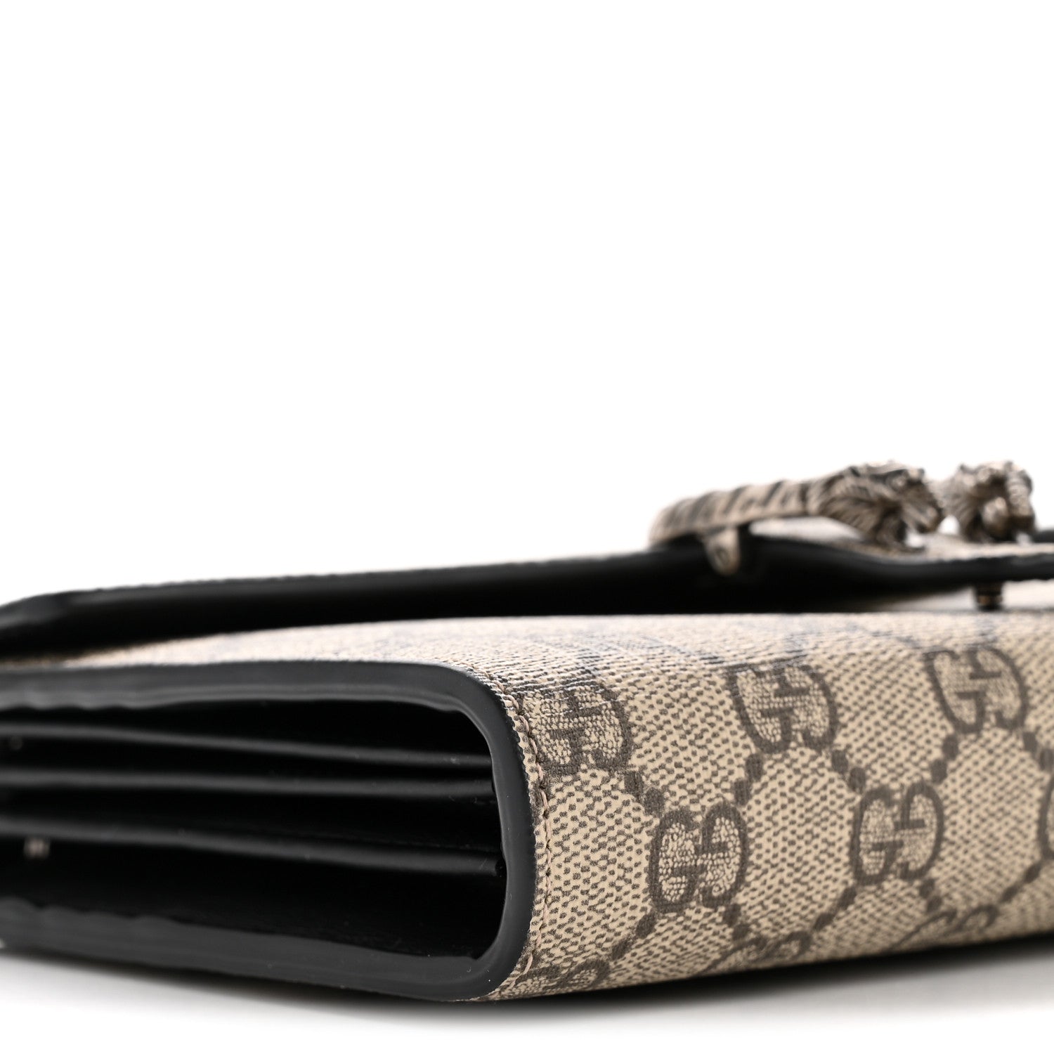 Gucci GG Supreme Monogram Mini Dionysus Chain Wallet Black 9 of 11