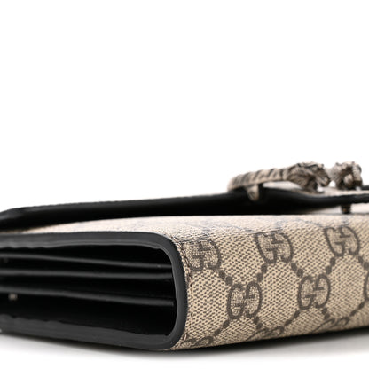 Gucci GG Supreme Monogram Mini Dionysus Chain Wallet Black 9 of 11