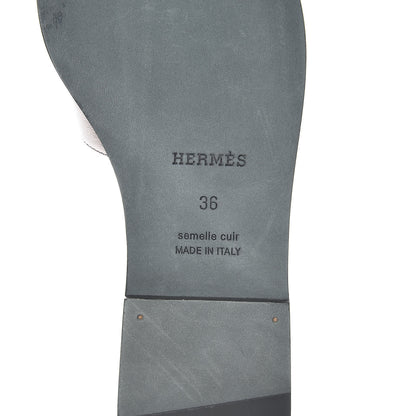 Hermes Metallic Nappa Oran Sandals 36 Or Vieilli 7 of 7