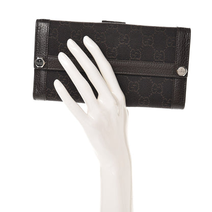 Gucci Monogram Continental Charmy Wallet Dark Brown 2 of 6