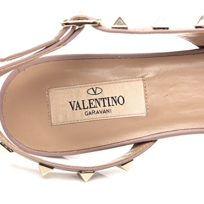 Valentino Garavani Nappa Rockstud Half D'Orsay Slingback 50mm Pumps 38 Rubin Poudre 8 of 10