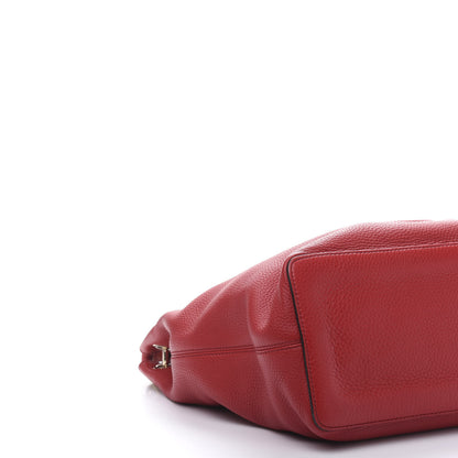 Gucci Pebbled Calfskin Large Soho Hobo Tabasco Red 6 of 11