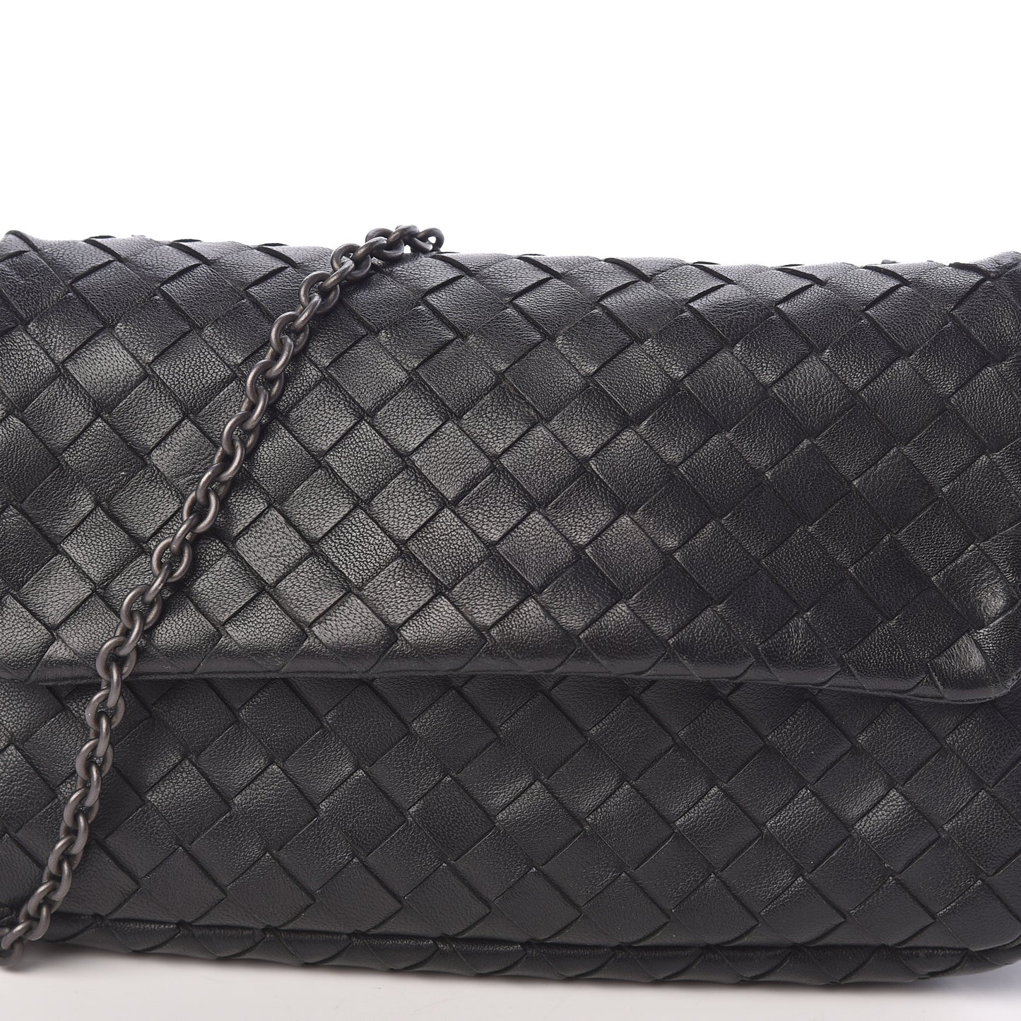 Nappa Intrecciato Mini Messenger Bag Black