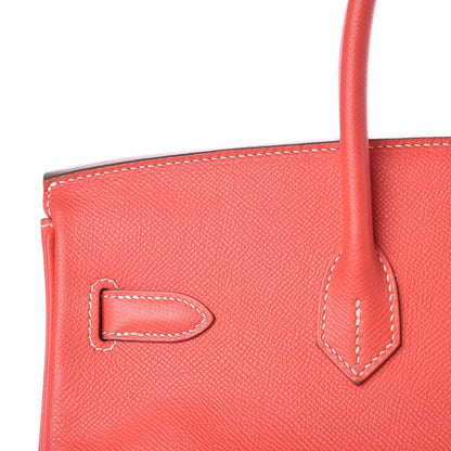 Hermes Epsom Candy Birkin 35 Rose Jaipur Gold 28 of 35