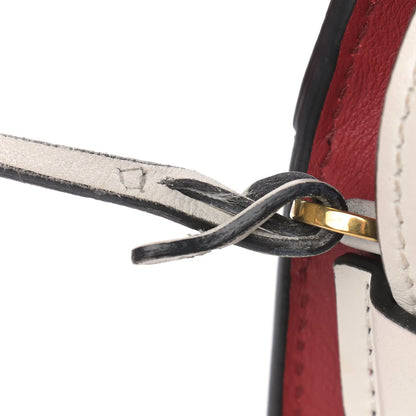 Prada City Calf Saffiano Esplanade Crossbody Bag Fuoco White 11 of 12