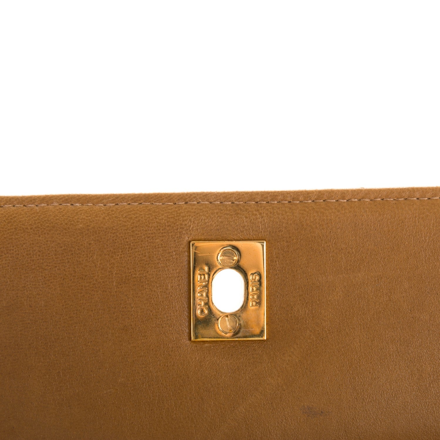 Chanel Lambskin Quilted Shoulder Bag Beige 7 of 10