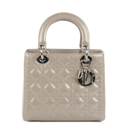 Christian Dior Patent Cannage Medium Lady Dior Grey 1 of 8