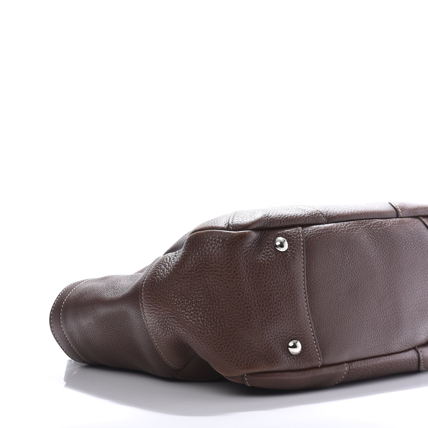 Prada Vitello Daino Side Pocket Hobo Bruciato 6 of 14