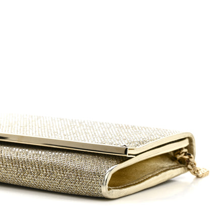 Jimmy Choo Glitter Milla Wallet on Chain Gold 10 of 11