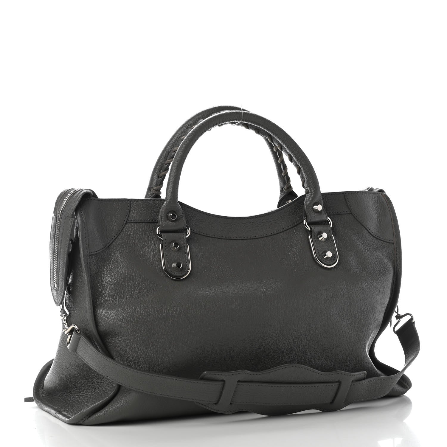 Balenciaga Chevre Silver Metallic Edge Hardware City Gris Acier 3 of 9