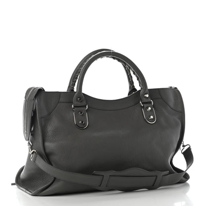 Balenciaga Chevre Silver Metallic Edge Hardware City Gris Acier 3 of 9