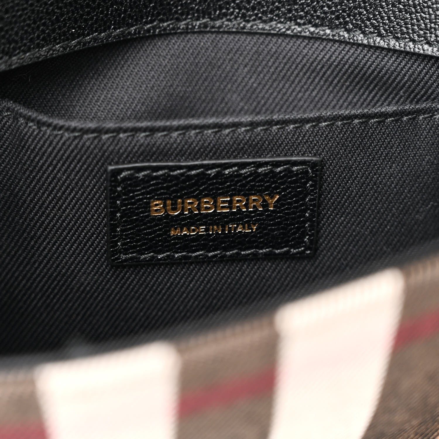 Burberry Grained Calfskin House Check Tartan Mix New Hampshire Black 6 of 10