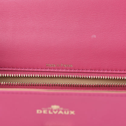 Delvaux Calfskin MM Tempete Satchel Fuchsia 7 of 13