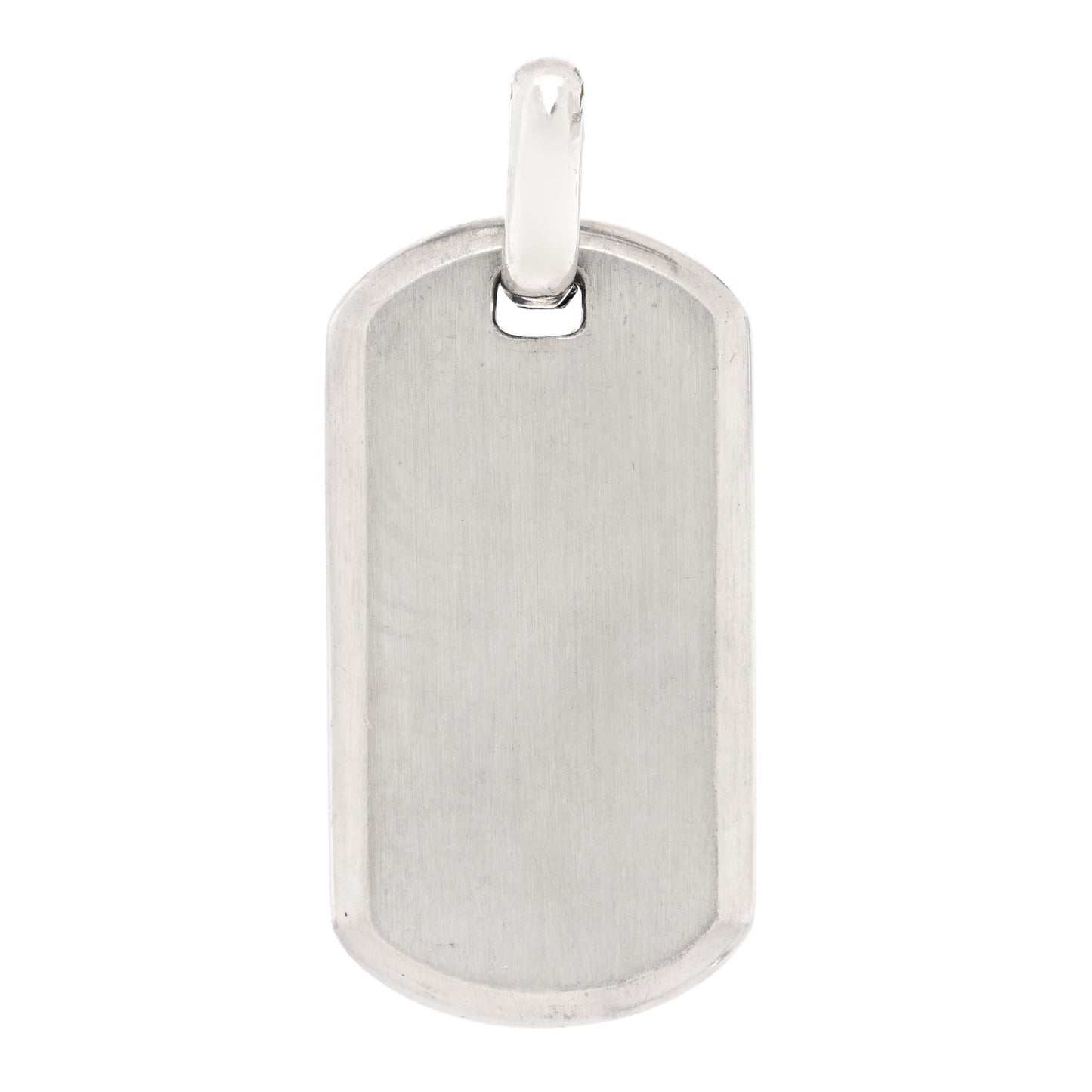 Sterling Silver 35mm Chevron Tag Pendant