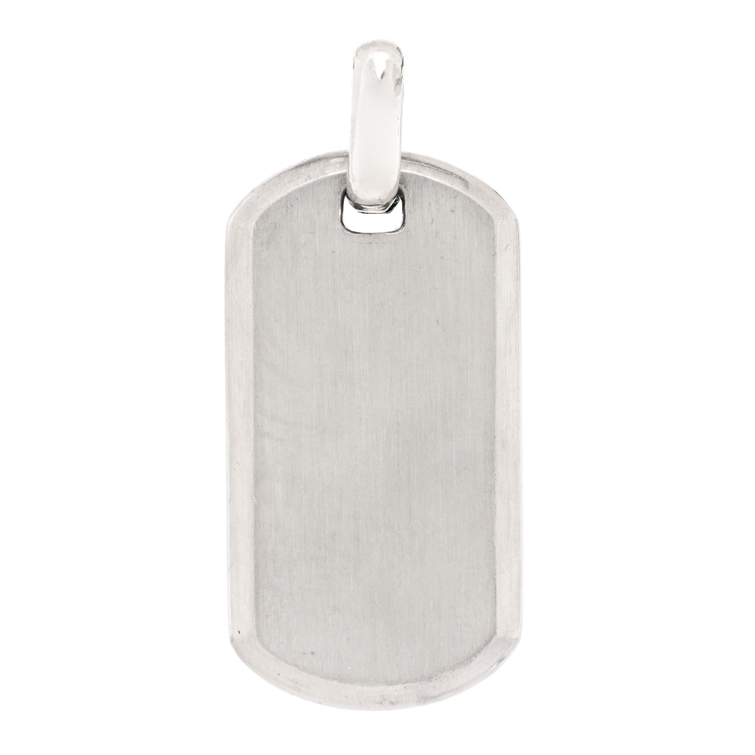 David Yurman Sterling Silver 35mm Chevron Tag Pendant 1 of 3