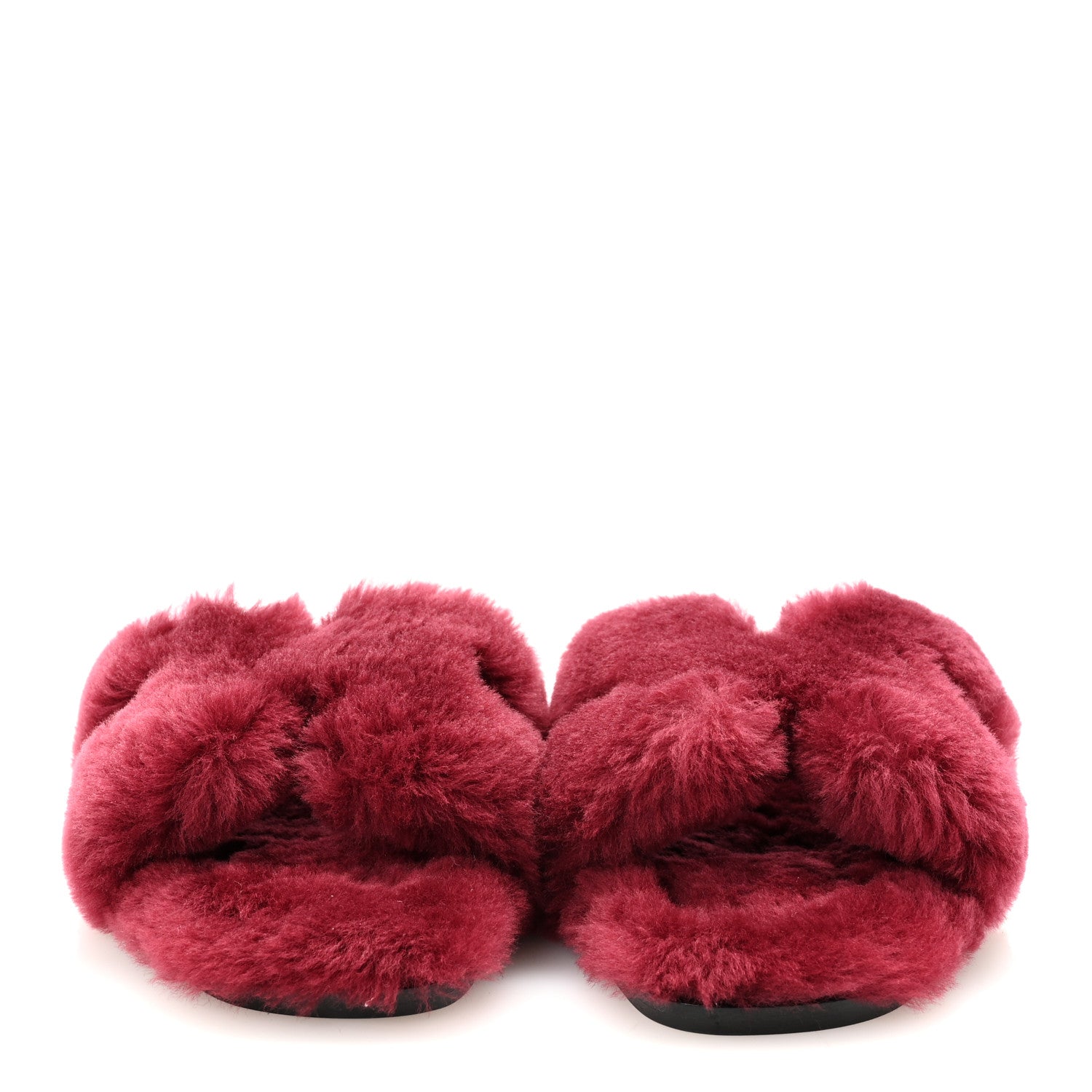 Hermes Woolskin Oran Sandals 40 Rouge H 3 of 9