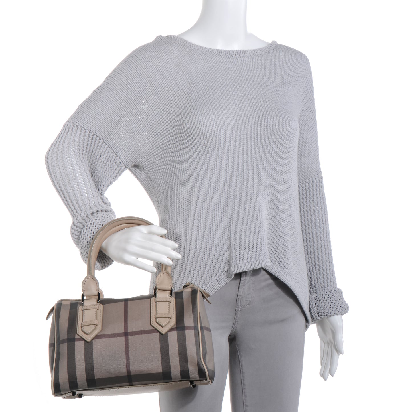 Smoked Check Small Chester Bowling Bag Trench