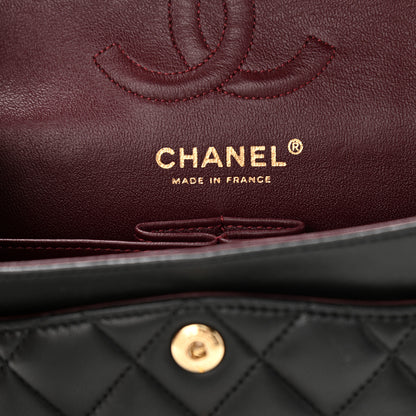 Chanel Lambskin Quilted Small Double Flap Black 5 of 12