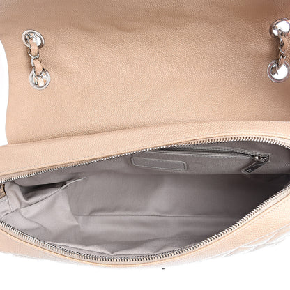 Chanel Caviar Quilted Jumbo Easy Flap Beige 4 of 10