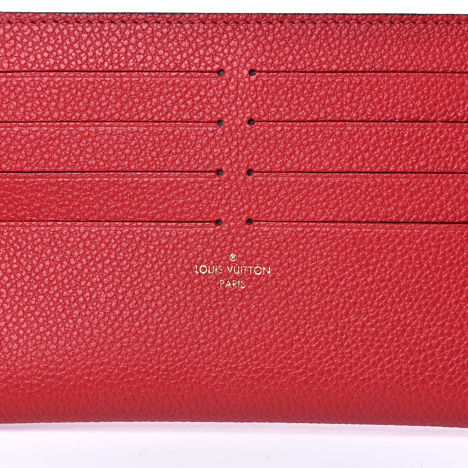 Louis Vuitton Calfskin Felicie Card Holder Insert Cherry 5 of 5