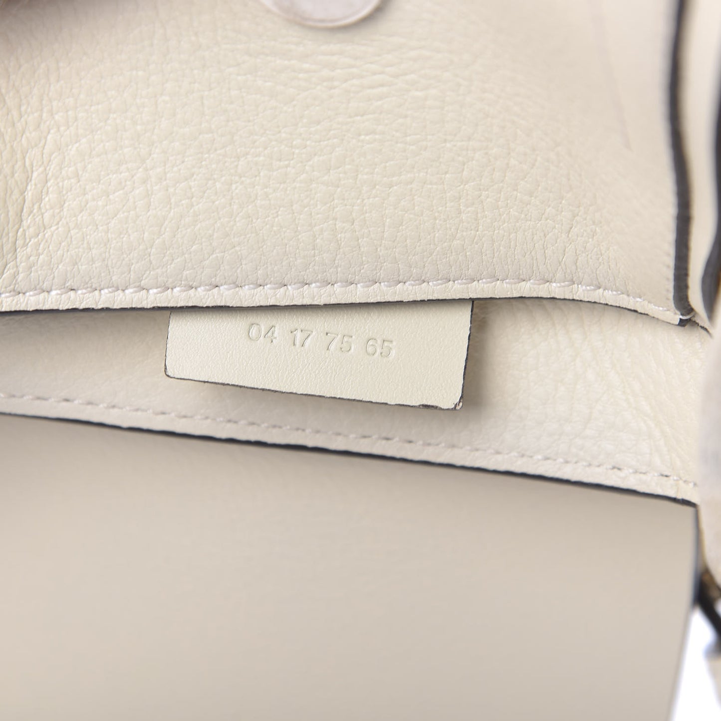 Suede Calfskin Mini Faye Backpack Off White
