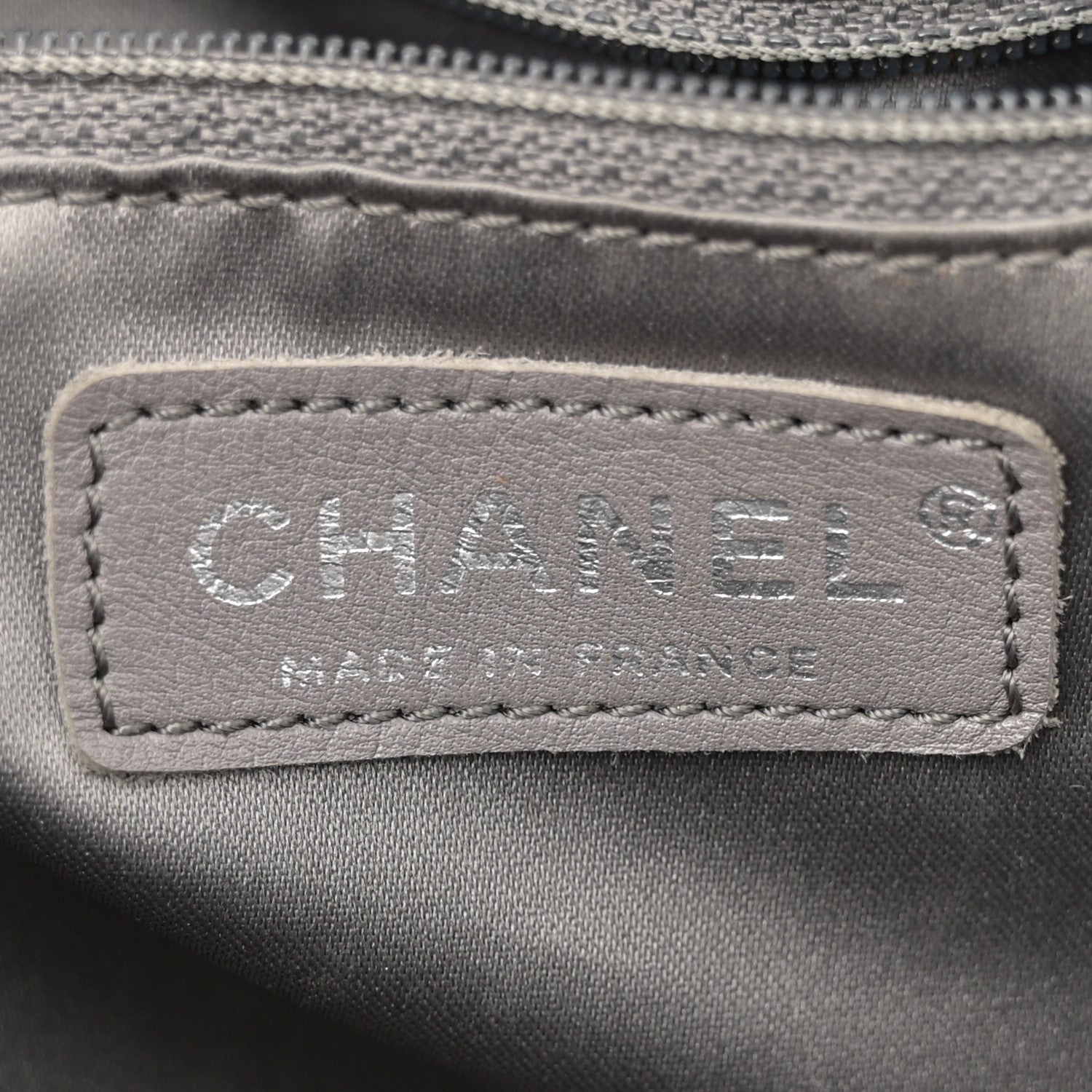 Chanel Vinyl Quilted Funny Tweed Tote Black 6 of 14