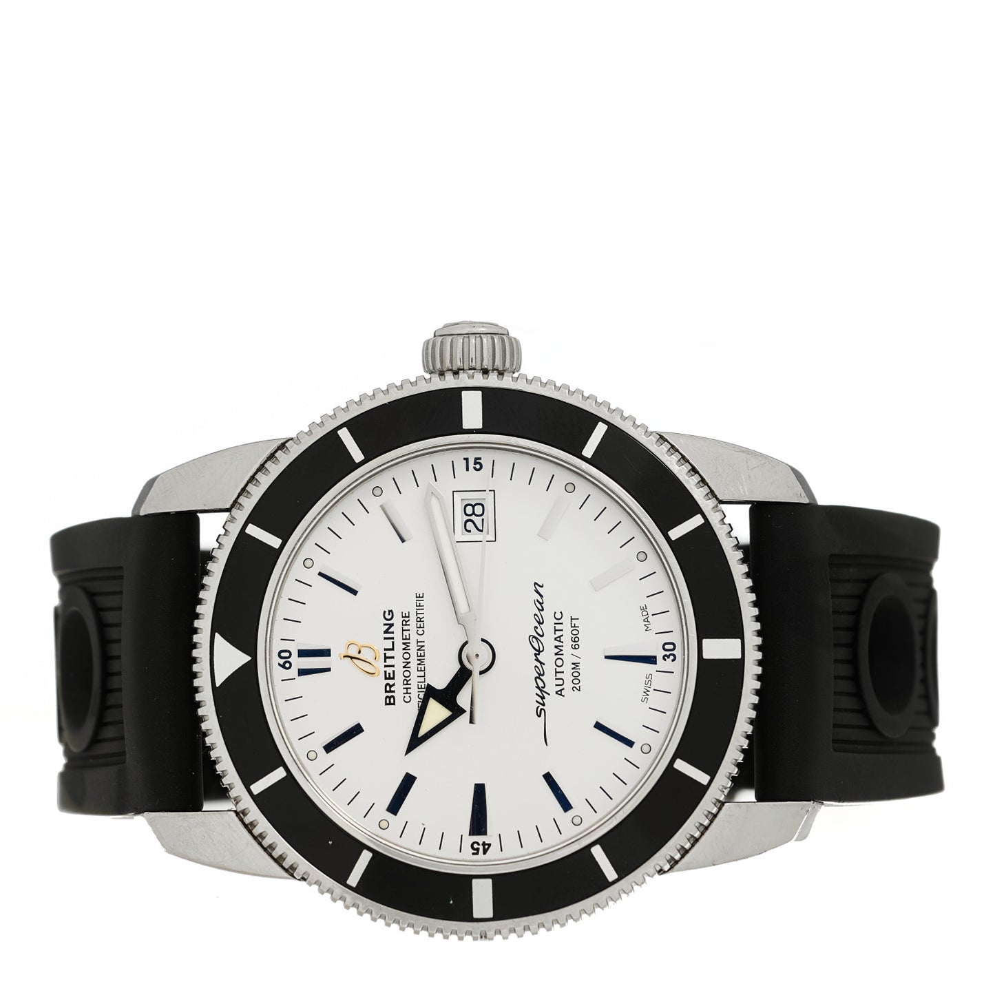 Stainless Steel Rubber 42mm Superocean Heritage II B20 Automatic Watch A17321