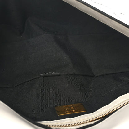 Fendi X JOSHUA VIDES Nappa FF Embossed Baguette White Black 5 of 10