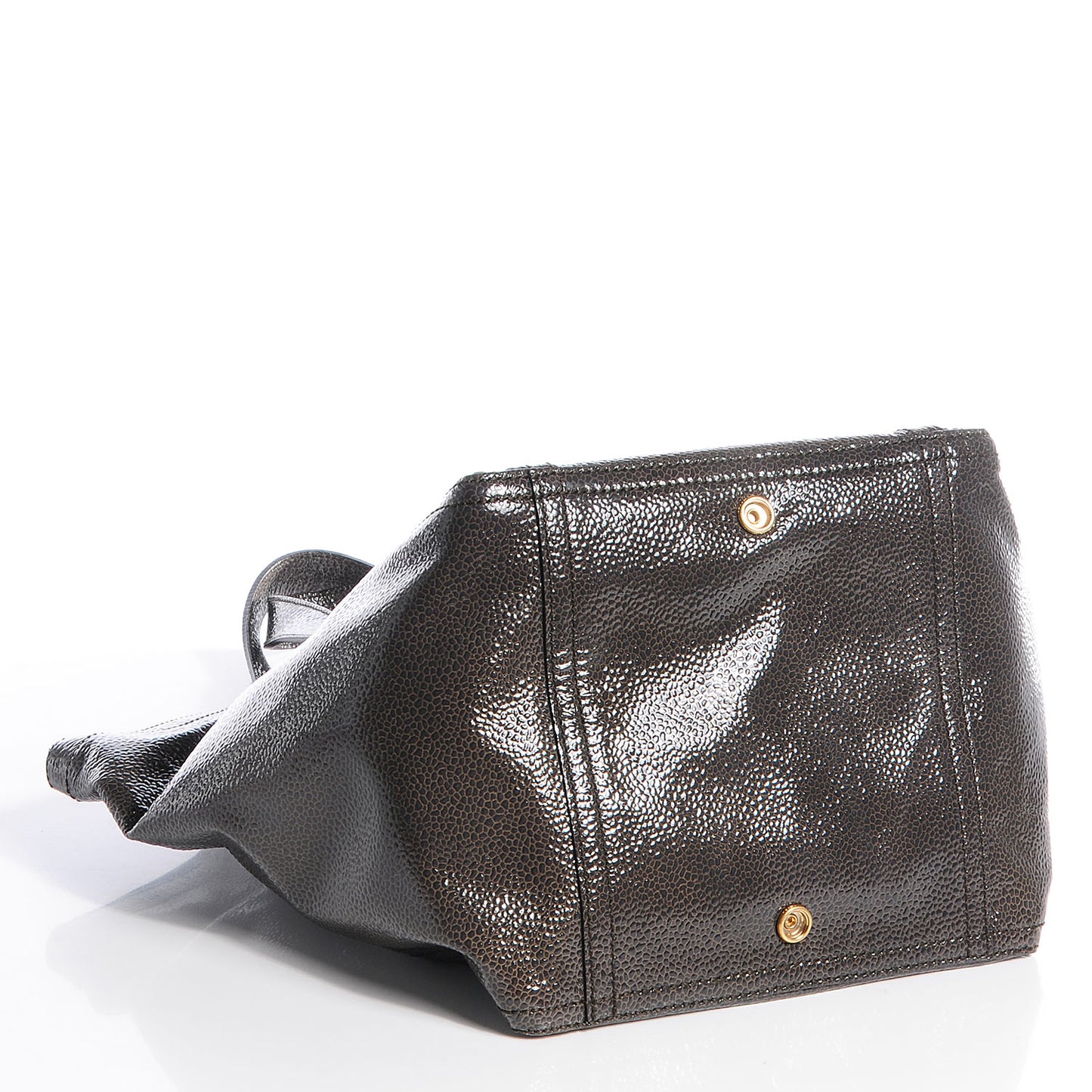 Pebbled Patent Small Downtown Grey