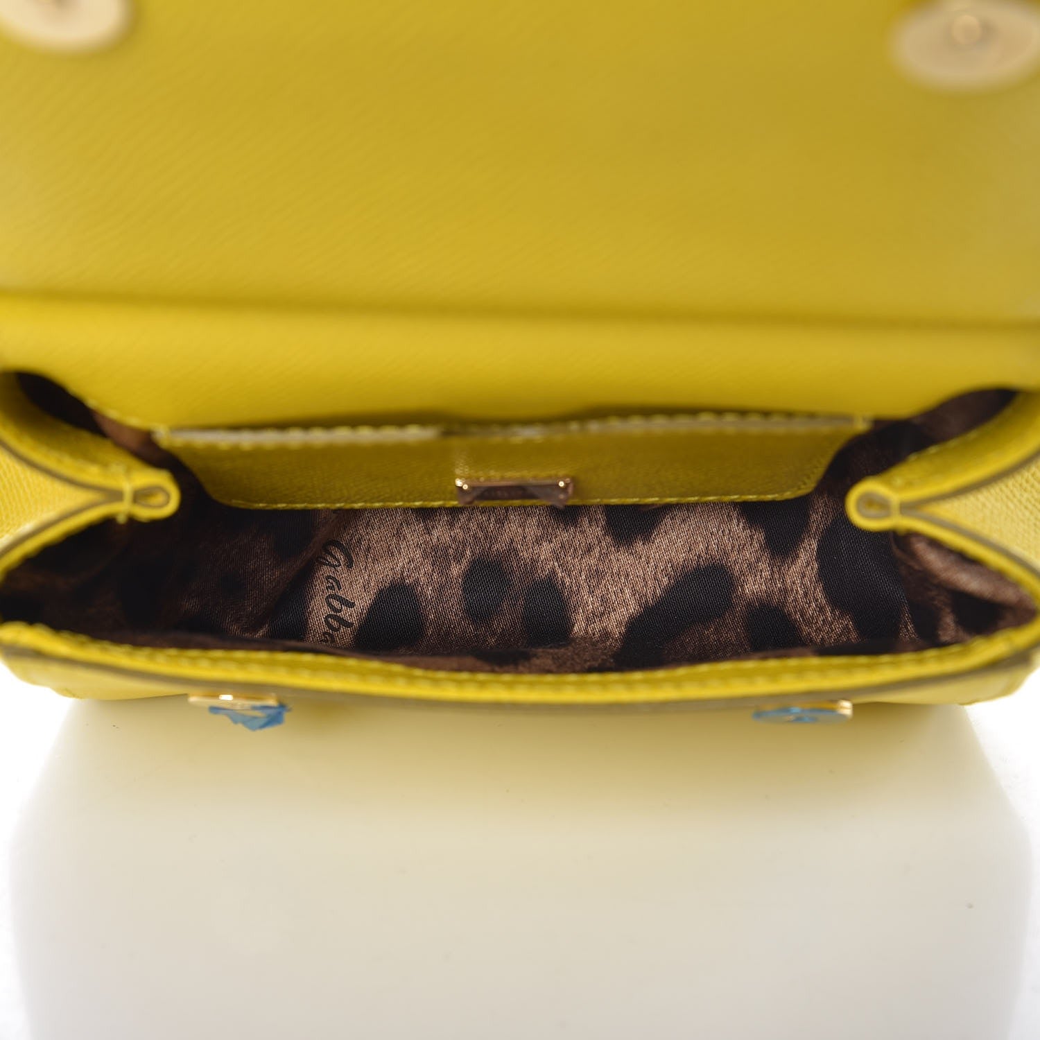 Dolce & Gabbana Dauphine Mini Miss Sicily Satchel Yellow 5 of 6