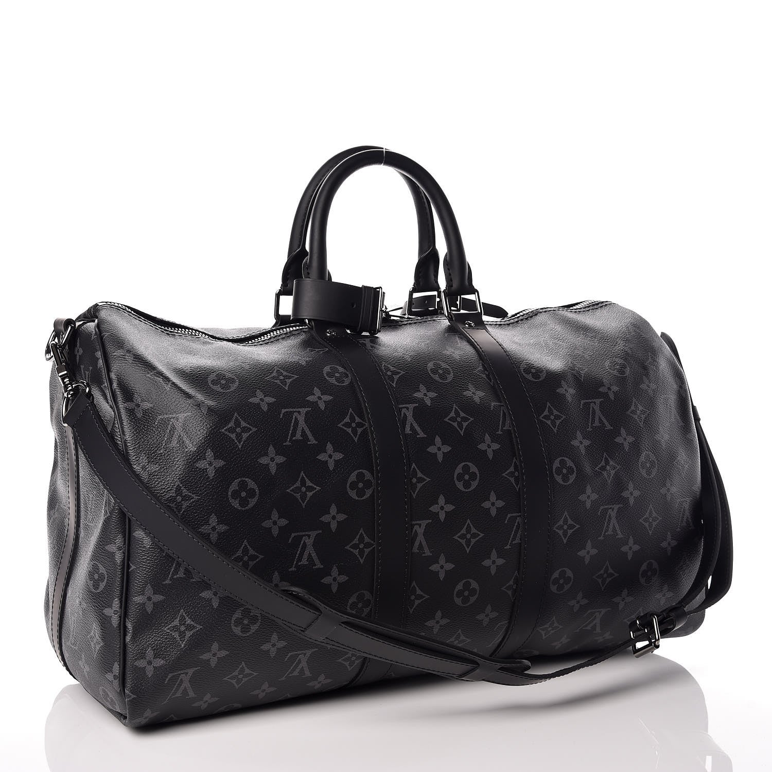 Louis Vuitton Monogram Eclipse Keepall Bandouliere 45 3 of 11