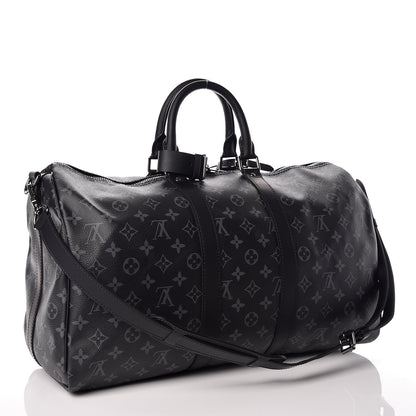 Louis Vuitton Monogram Eclipse Keepall Bandouliere 45 3 of 11