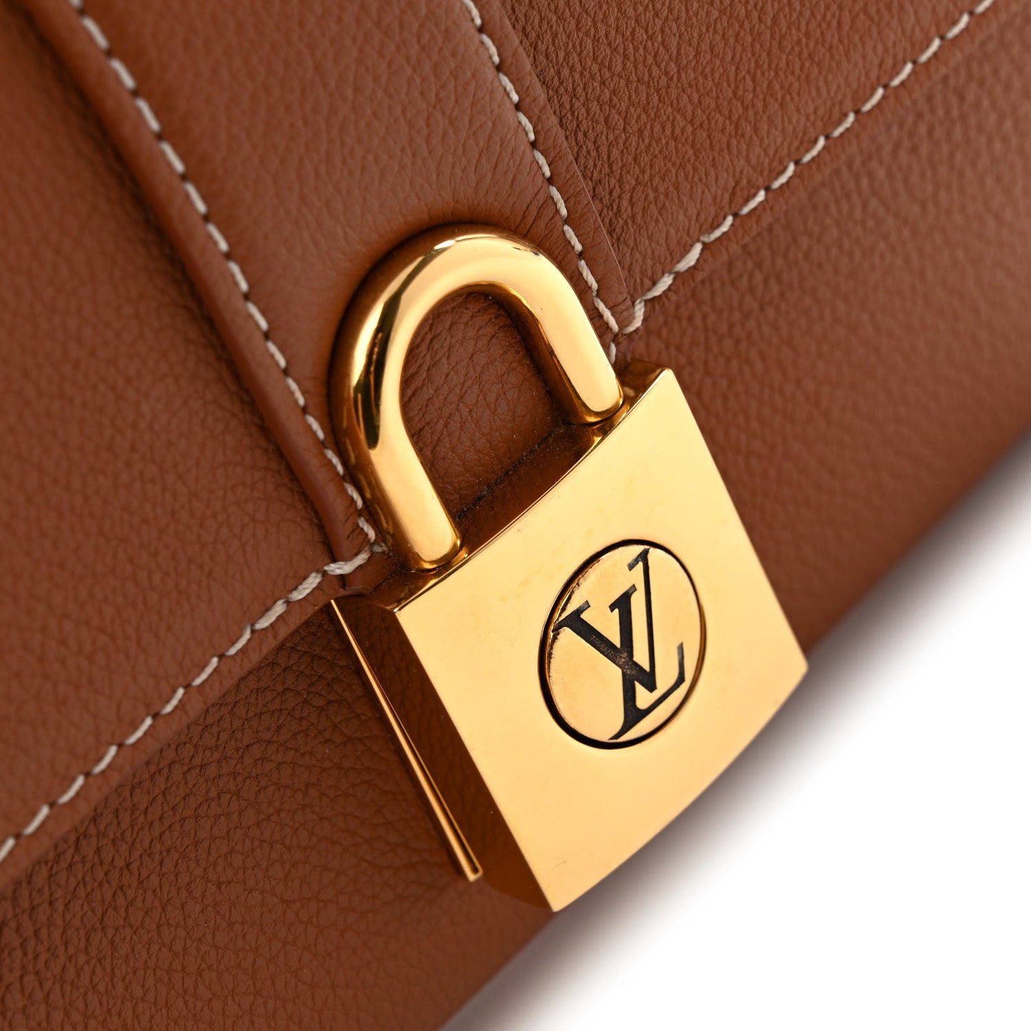 Louis Vuitton Grained Calfskin Low Key Wallet On Chain Cognac 10 of 13