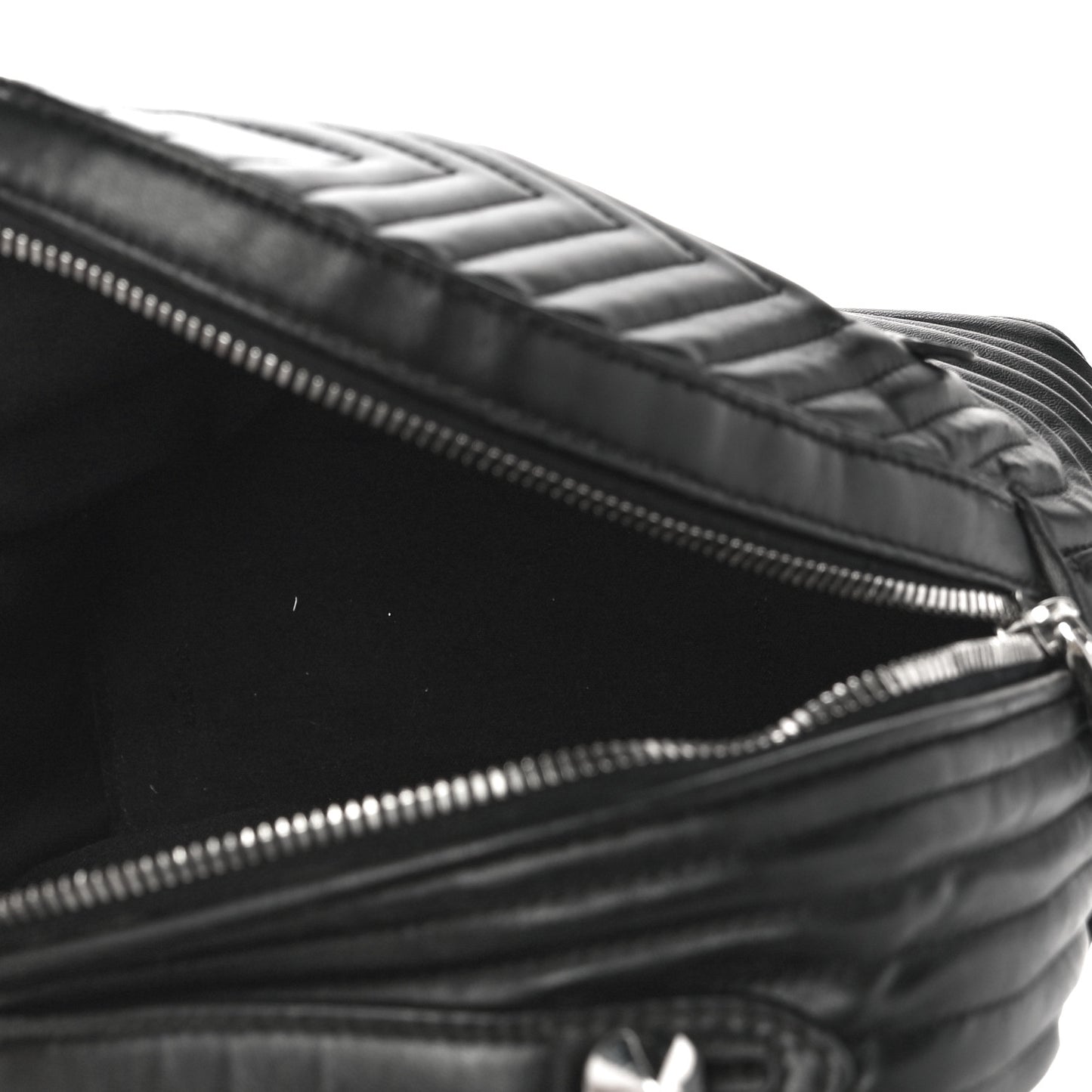 Shiny Nappa Trapuntata Mini Backpack Black