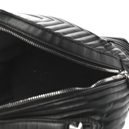 Fendi Shiny Nappa Trapuntata Mini Backpack Black 7 of 9