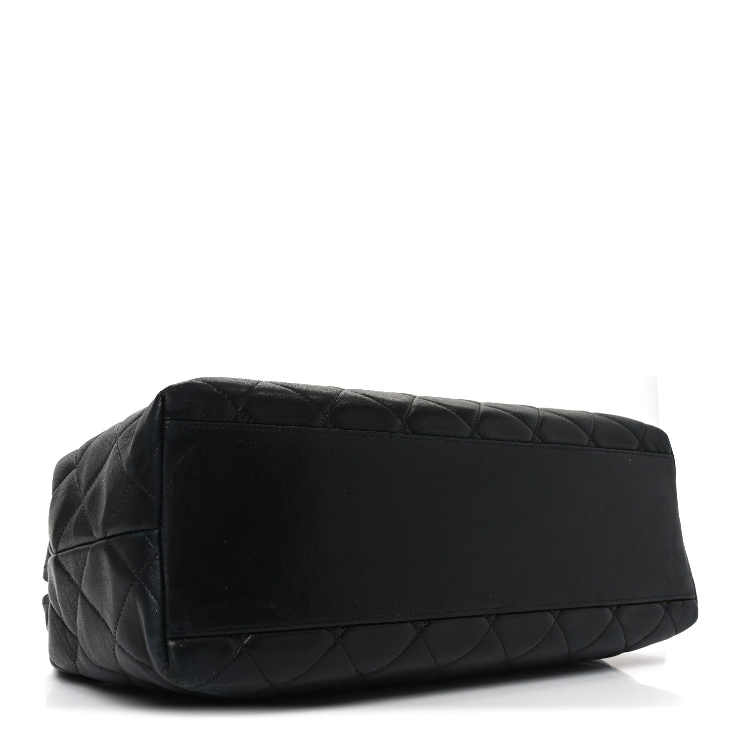 Chanel Lambskin Quilted Small Shopping Tote Black 4 of 10