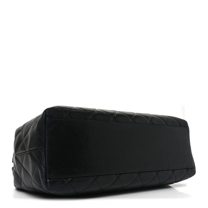 Chanel Lambskin Quilted Small Shopping Tote Black 4 of 10