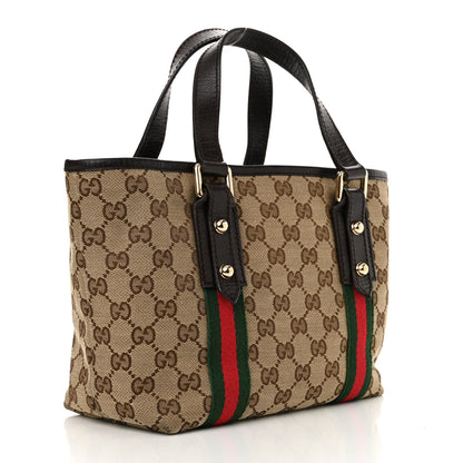 Gucci Monogram Small Jolicoeur Tote Dark Brown 3 of 14