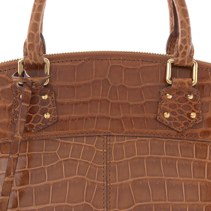 Louis Vuitton Crocodile Lockit PM Brown 8 of 10