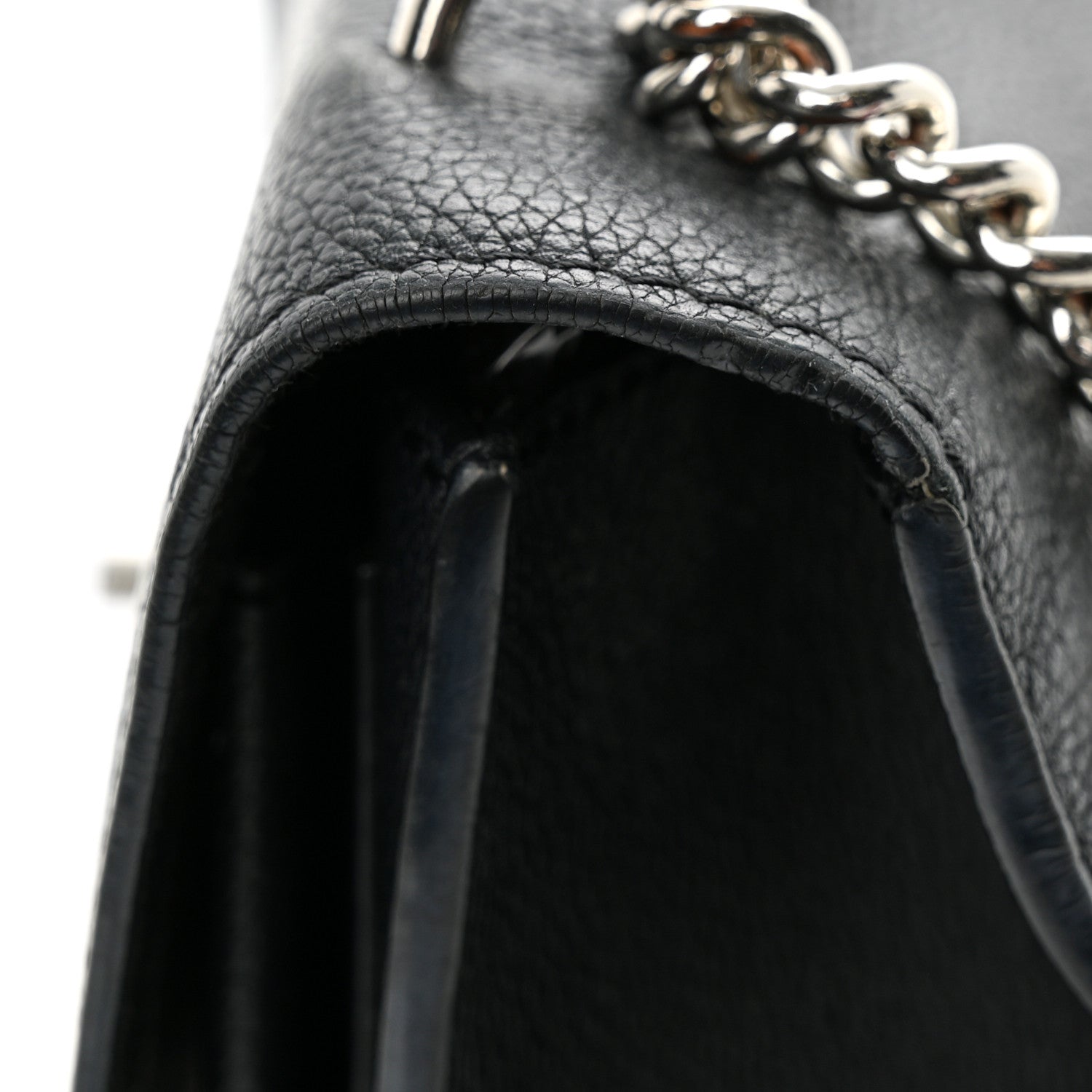 Louis Vuitton Soft Calfskin Mylockme Chain Bag BB Black 10 of 11