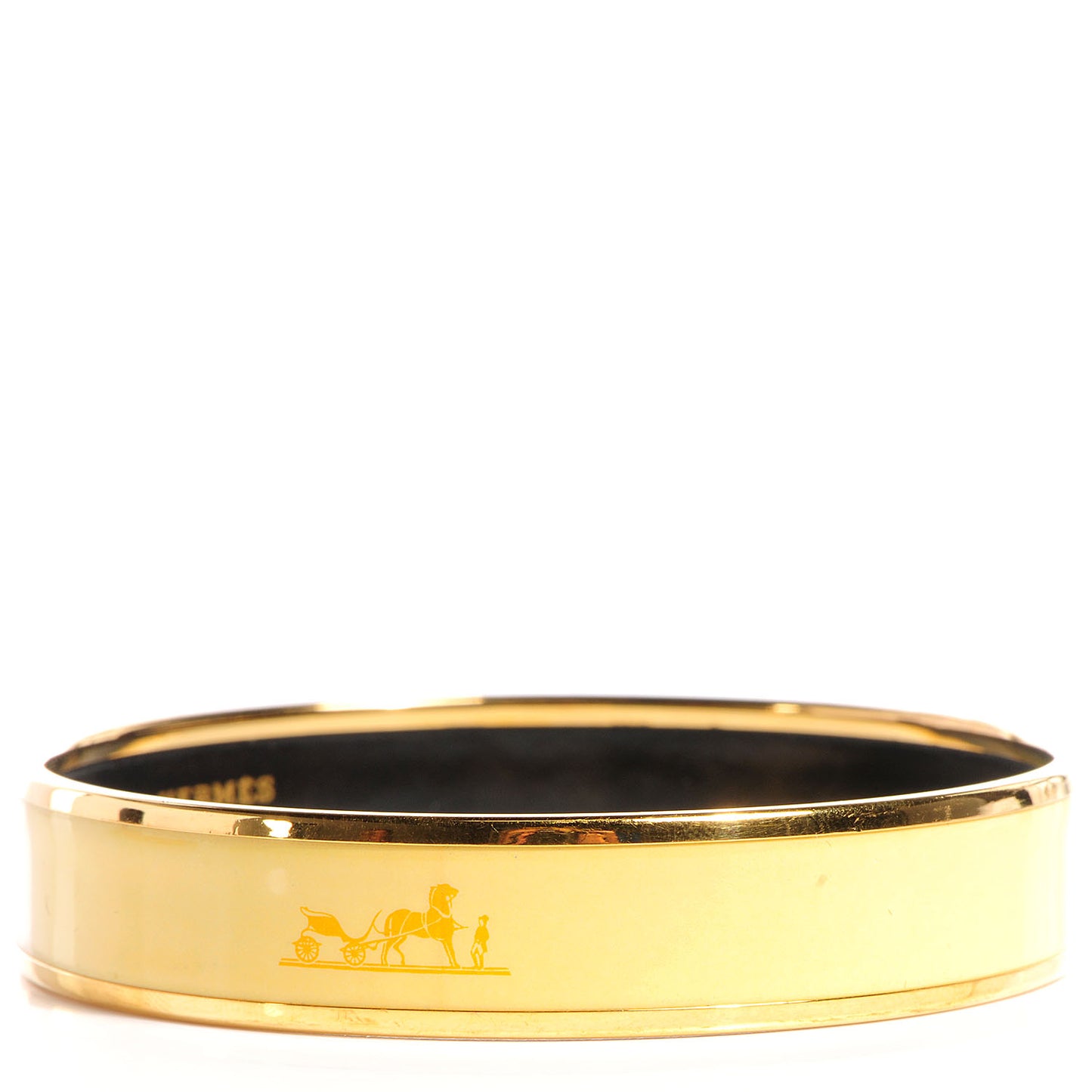 Enamel Printed Caleche Medium Bracelet 70 Yellow