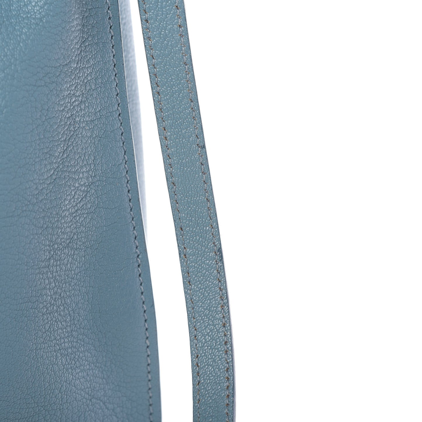 Goatskin Madras Shopping Tote Azzurro