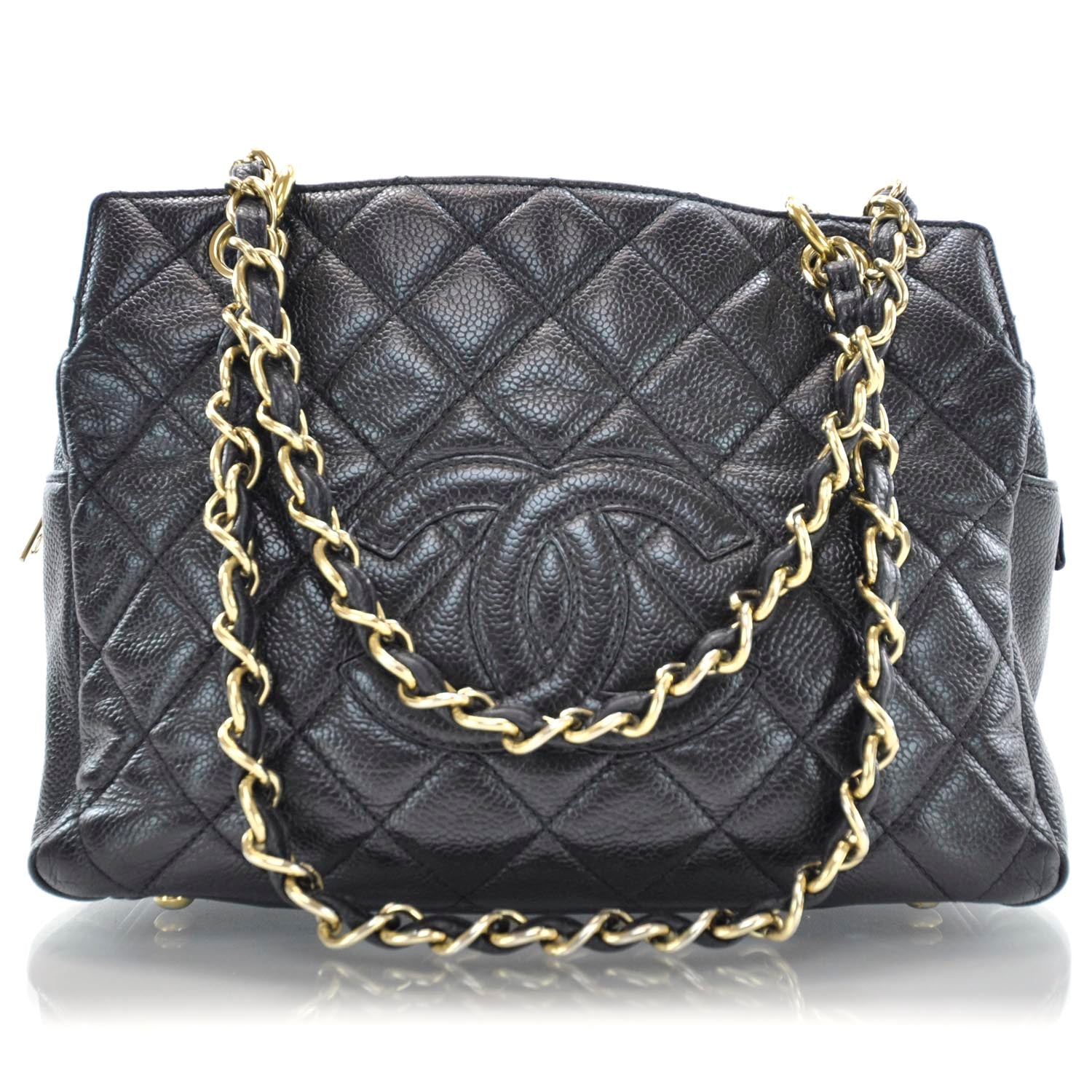 Chanel Caviar Quilted Petit Timeless Tote PTT Black 1 of 9