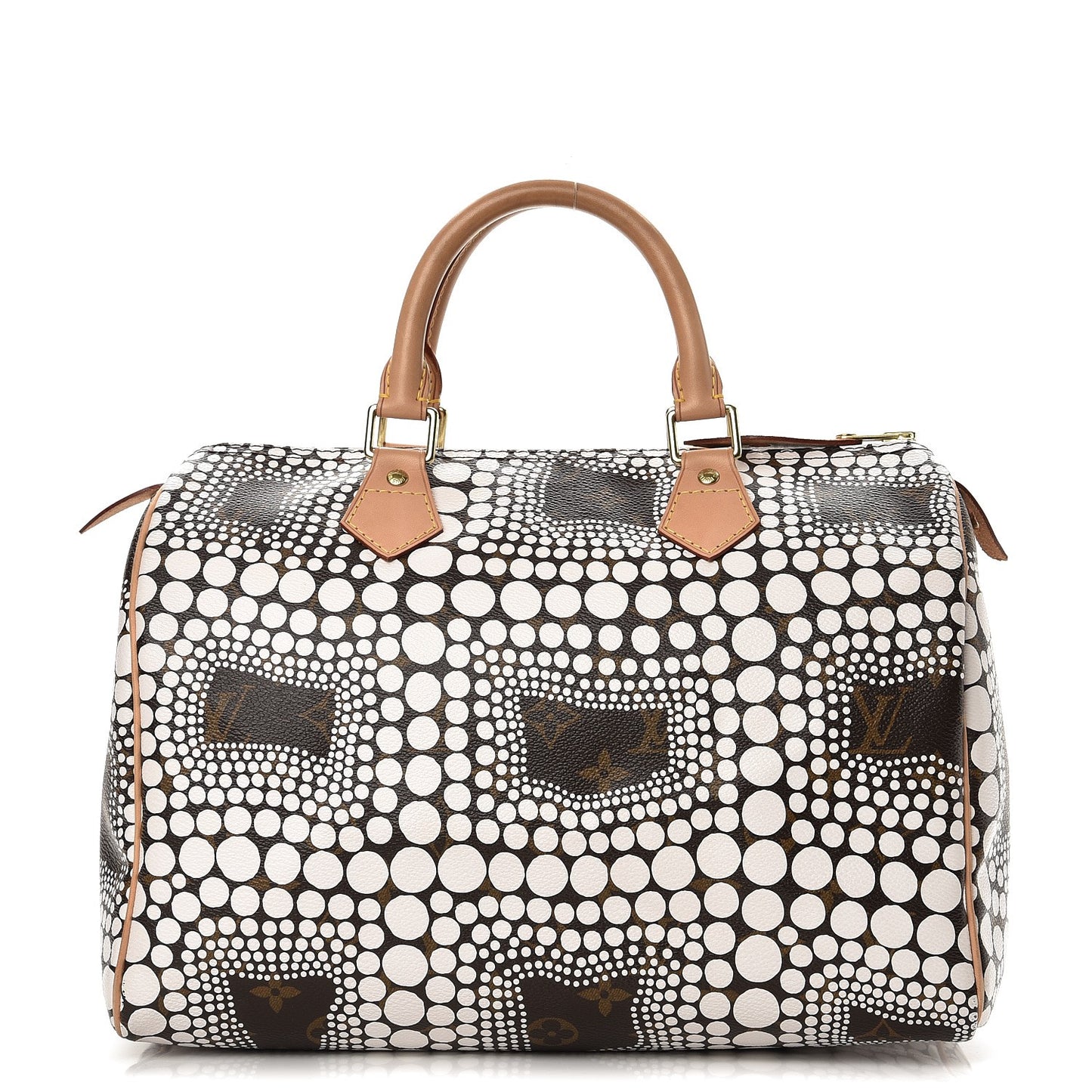Monogram Kusama Town Speedy 30 White