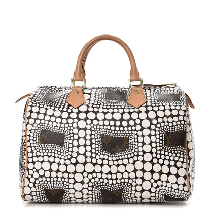 Louis Vuitton Monogram Kusama Town Speedy 30 White 1 of 11