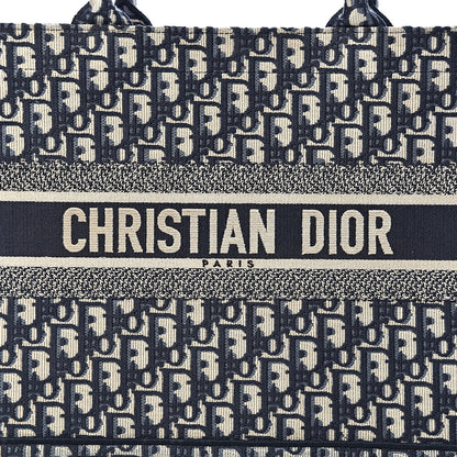Christian Dior Oblique Medium Book Tote Blue Multicolor 11 of 11