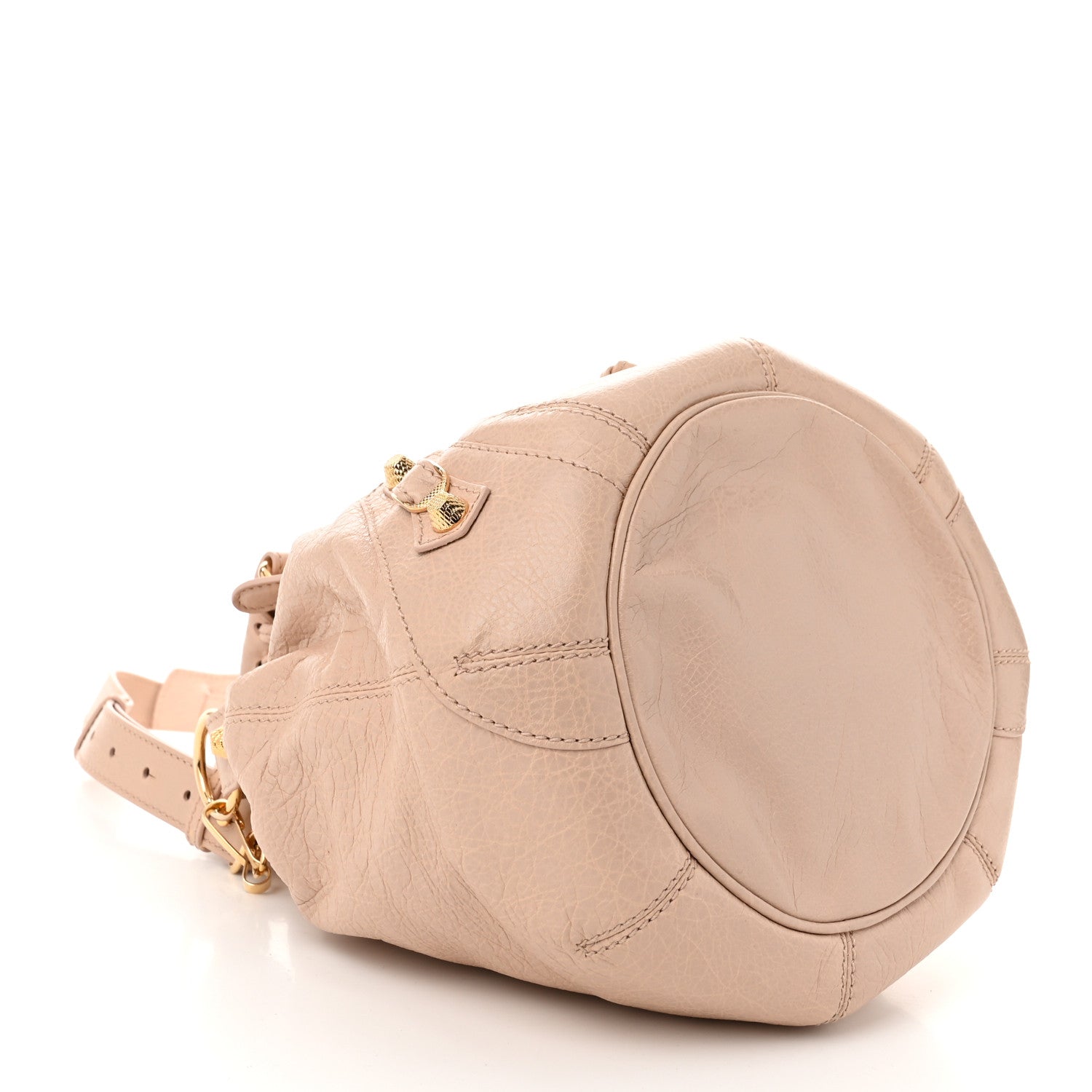 Balenciaga Agneau Giant 12 Gold Hardware Mini Pompon Rose Aubepine Rose Light 5 of 13