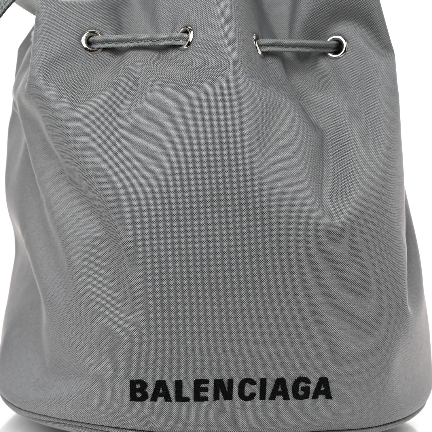 Balenciaga Nylon Wheel Logo Bucket Bag XS Gris Cendre 7 of 9
